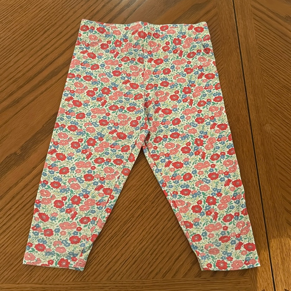 Girls Mini Boden Floral Leggings size 9-10